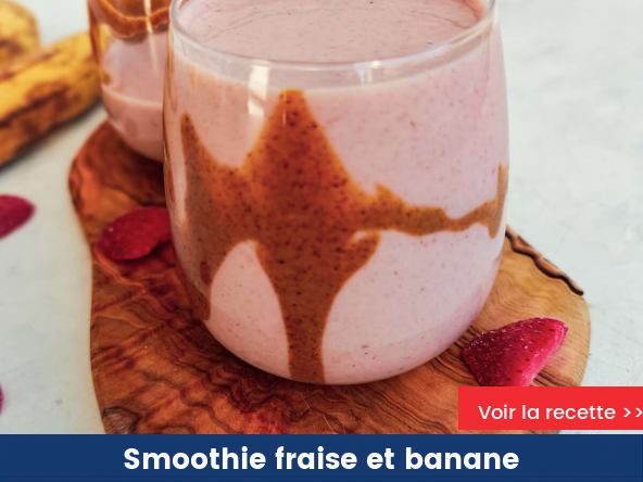 Smoothie fraise et banane